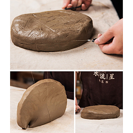 Cortador de arcilla de alambre de acero, con mango de plástico, para alfarería arcilla cerámica arte herramienta