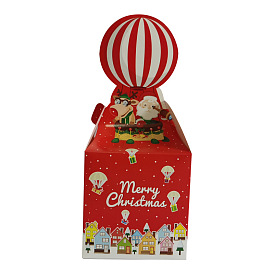 Рождественская тема конфеты бумажная коробка, для фестиваля украсить, прямоугольные