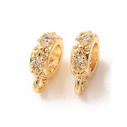 Латунные поручни из кубического циркония с микропаве, петля под залог, стойки покрытие, долговечный, без свинца и без кадмия