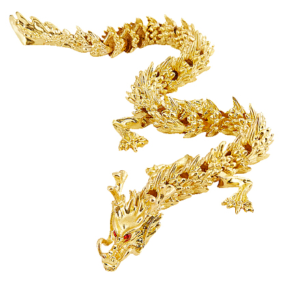 1Pc Alloy Dragon Display Decorations, for Home Office Desktop Decoration