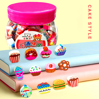 TPU Erasers, School Supplies, Dessert-shaped