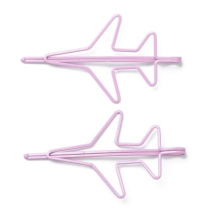 Милые заколки-невидимки для железных волос, окрашенные спреем, самолет, для детей