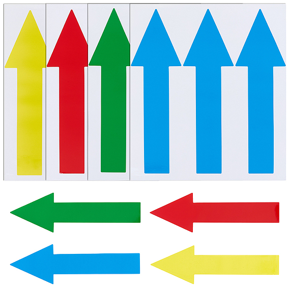 20hojas 4 colores papel autoadhesivo flechas guía etiquetas pegatinas