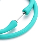 Silicone Cord Bracelets, with 304 Stainless Steel Screw Clasps