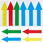 20hojas 4 colores papel autoadhesivo flechas guía etiquetas pegatinas