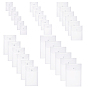 30Pcs 5 Styles Transparent Plastic Envelopes Folders, Document File Folder, for School Home Office Work, Rectangle