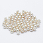 Perlas naturales perlas de agua dulce cultivadas, medio-perforado, rondo