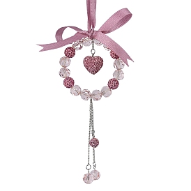 Подвесные украшения из стекла и страз, для украшения зеркала заднего вида автомобиля