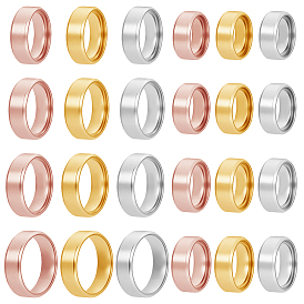24 шт. 24 стили перстней из нержавеющей стали для женщин