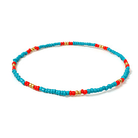 Colorful Handmade Beaded Necklace for Women, Versatile Collarbone Chain Jewelry