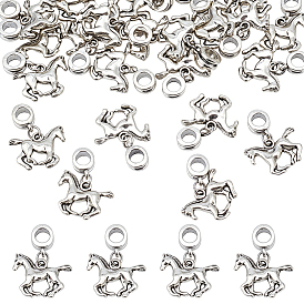 24 европейские подвесные подвески из сплава, лошадь