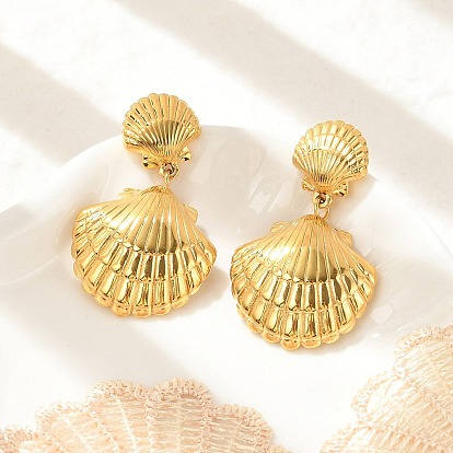 304 из нержавеющей стали серьги, формы раковины