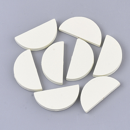 Бусины из натурального дерева, полукруглый