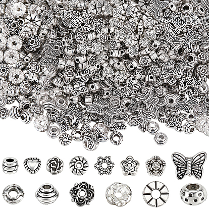700 шт 14 стили бусины из сплава в тибетском стиле, разнообразные