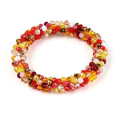 Браслеты из стеклянных бусин, связанные крючком, модные непальские браслеты для женщин