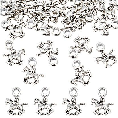 24 европейские подвесные подвески из сплава, лошадь