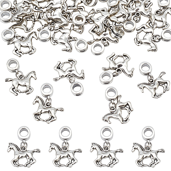 24 европейские подвесные подвески из сплава, лошадь