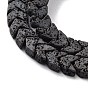Natural Lava Rock Beads Strands, Frosted, Arrow