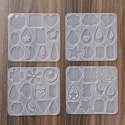 Геометрия серьги подвески своими руками силиконовая форма, формы для литья смолы, для уф-смолы, изготовление изделий из эпоксидной смолы