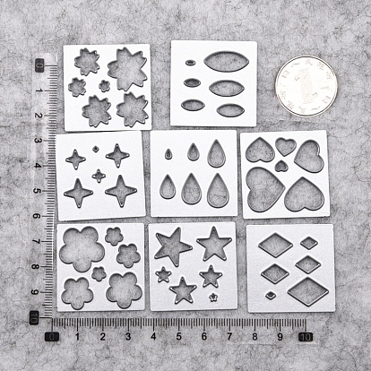 Geometric Carbon Steel Cutting Dies Stencils, for DIY Scrapbooking/Photo Album, Decorative Embossing DIY Paper Card