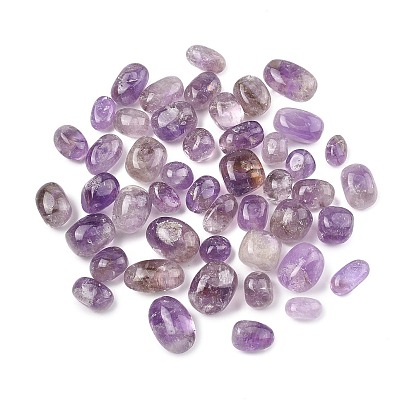 Бусины из натурального аметиста высшего сорта, обваленные камни, нет отверстий / незавершенного, самородки