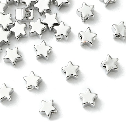 SHEGRACE Brass Star Beads, Cadmium Free & Nickel Free & Lead Free