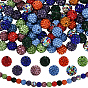 90шт стеклянные бусины из глины со стразами проложить круглые бусины, круглые