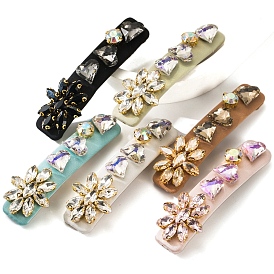 Alloy & Glass Rhinesttone Alligator Hair Clips, Claw Hair Clips, Hair Accessories for Women & Girls