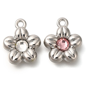 Стойки подвески обшивки сплава, со стразами, цветок