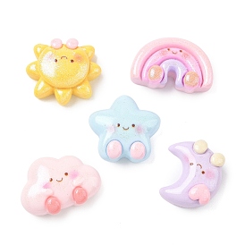 Непрозрачные кабошоны из смолы, разнообразные