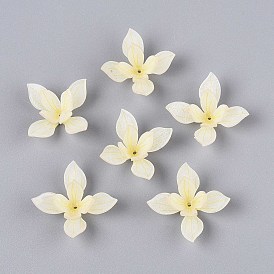 Колпачки для акриловых бусин в виде цветов, для изготовления ювелирных изделий DIY