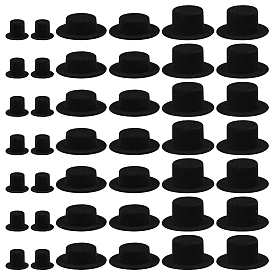 45шт. 3 стили миниатюрных шляпок для кукол из смолы