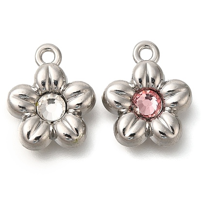 Стойки подвески обшивки сплава, со стразами, цветок