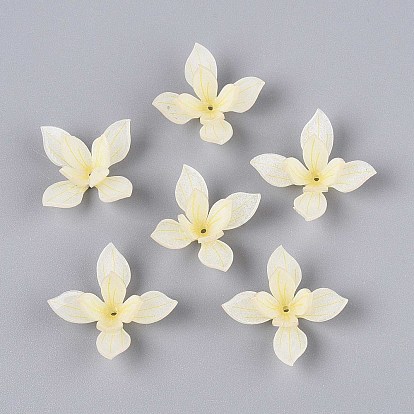 Колпачки для акриловых бусин в виде цветов, для изготовления ювелирных изделий DIY