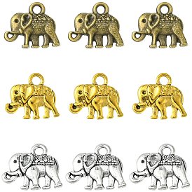 Аксессуары для подвески из сплава, для изготовления ювелирных изделий, форма слона, без кадмия и без свинца