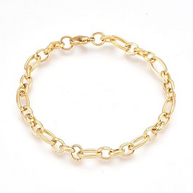 Ионное покрытие (ip) 304 браслеты из нержавеющей стали для кабельных цепей, с карабин-лобстерами 