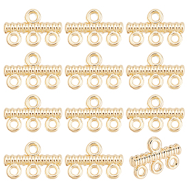 12 Звенья компонентов латунной люстры, Прямоугольник/колонна/цветок/круглый разъем