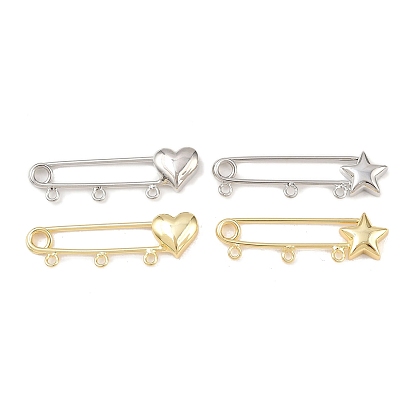 Фурнитура латунная для броши, долговечный, без свинца и без кадмия, стойки покрытие