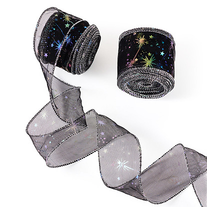 Ленты сетки деко полиэстера, звезда картины, тюль ткань, Модная катушка из тюля для изготовления юбок