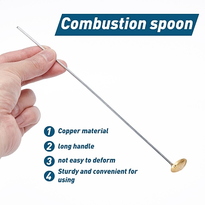 Brass Spoon, with Iron Handle, for Lab Supplies