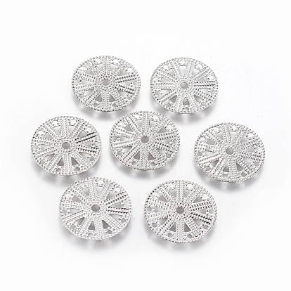 304 Stainless Steel Filigree Joiners, Flat Round