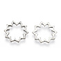 Tibetan Style Alloy Linking Rings, Cadmium Free & Lead Free, Flower