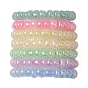 Macaron Ceylon Round Glass Seed Beads Stretch Rings for Women