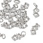 Подвески Shegrace из латуни с микропаве и прозрачными кубическими циркониями, кованые квадратные подвески, без кадмия и без свинца и без никеля