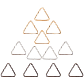 12 шт. 3 цвета треугольные железные соединительные кольца