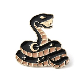 Enamel Pin, Alloy Brooches for Backpack Clothes, Cadmium Free & Lead Free, Snake