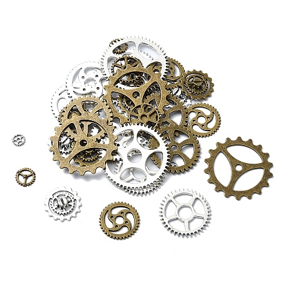 36 шт. 12 стили тибетского стиля подвески из сплава в стиле стимпанк, передача, без кадмия и без свинца, передача