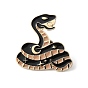 Enamel Pin, Alloy Brooch for Backpack Clothes, Cadmium Free & Lead Free, Snake