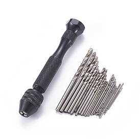 30 набор / набор микроразрушений, 0.5 мм ~ 3 мм для ремесел и ювелирных изделий pcb, 1 Сверло ручное спиральное шт.