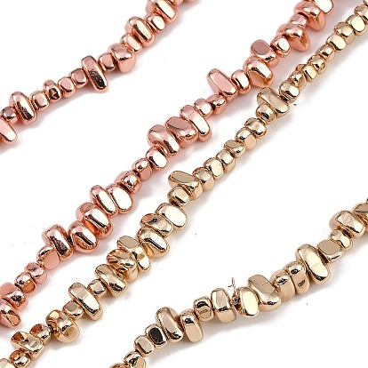 Гальванические нити из синтетических немагнитных гематитовых бусин, самородки